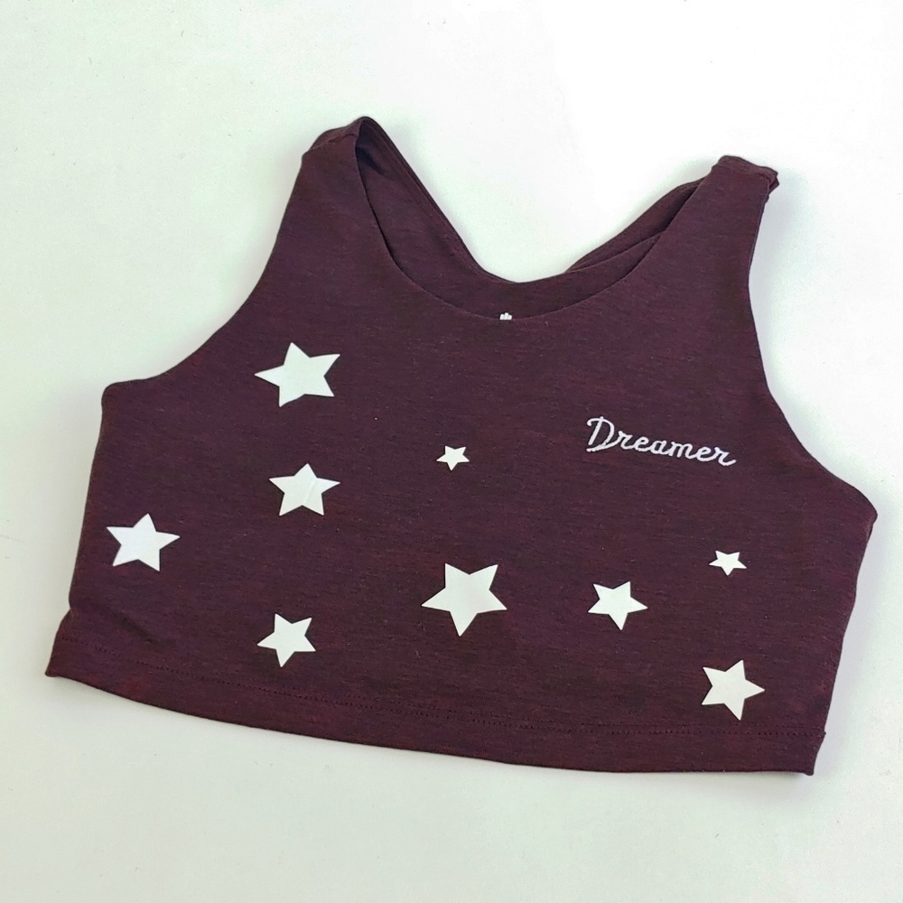 Spiritual Gangster Dream Tech Embroidered Crop Bra
